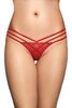 Стринги с геометрическим узором SoftLine Collection, красный, S/M 249236 - Секс шоп в Челябинске, интернет магазин интимных товаров | Мулен Руж