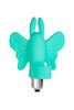 Вибронасадка-бабочка на палец Eromantica Butterfly, силикон, мятный, 10 см 211205 - Секс шоп в Челябинске, интернет магазин интимных товаров | Мулен Руж