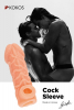 Насадка реалистичная KOKOS COCK SLEEVE 006-S с дополнительной стимуляцией, TPE, телесная, 13.8 см CS.006-S - Секс шоп в Челябинске, интернет магазин интимных товаров | Мулен Руж