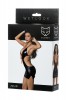 Платье Glossy из материала Wetlook с красной шнуровкой, черный, М арт 955014-M - Секс шоп в Челябинске, интернет магазин интимных товаров | Мулен Руж