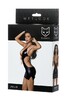 Платье Glossy из материала Wetlook с красной шнуровкой, черный, L арт 955014-XL - Секс шоп в Челябинске, интернет магазин интимных товаров | Мулен Руж