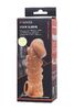 Насадка реалистичная KOKOS COCK SLEEVE 008-M с дополнительной стимуляцией, TPE, телесная, 15.6 см CS.008-M  - Секс шоп в Челябинске, интернет магазин интимных товаров | Мулен Руж