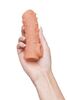 Насадка реалистичная KOKOS NUDE SLEEVE с дополнительной стимуляцией, TPE, телесна я, 14 см NS 002-L  - Секс шоп в Челябинске, интернет магазин интимных товаров | Мулен Руж