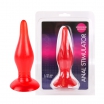  Стимулятор анальный ANAL STIMULATOR (втулка) цвет красный, L 135 мм D 40 мм арт. EE-10017-3 - Секс шоп в Челябинске, интернет магазин интимных товаров | Мулен Руж