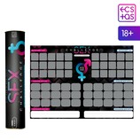 Плакат для пар со скретч-слоем «Секс-челендж», А3, 18+ Артикул: 10547702 - Секс шоп в Челябинске, интернет магазин интимных товаров | Мулен Руж