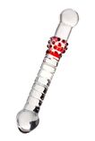 Двусторонний фаллоимитатор Sexus Glass, стекло, прозрачный, 22 см 912078 - Секс шоп в Челябинске, интернет магазин интимных товаров | Мулен Руж