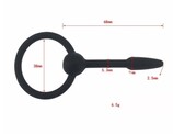 Расширитель уретры силикон с кольцом, длина-68мм, диаметр-5-9мм, арт. 28461 - Секс шоп в Челябинске, интернет магазин интимных товаров | Мулен Руж