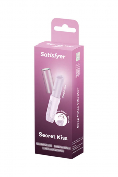 Мини-вибратор с 3D пульсацией Satisfyer Secret Kiss с USB-C зарядкой, силикон, ABS, розовый, 13 см 4078519 - Секс шоп в Челябинске, интернет магазин интимных товаров | Мулен Руж