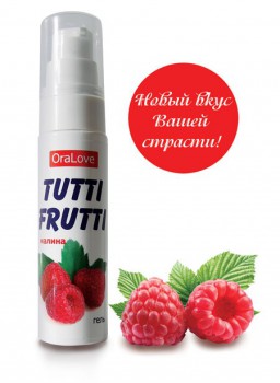 ГЕЛЬ "TUTTI-FRUTTI МАЛИНА" серии "OraLove" 30г арт. LB-30003 - Секс шоп в Челябинске, интернет магазин интимных товаров | Мулен Руж