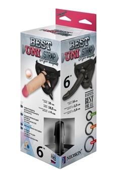 ПОЯС BEST UNI STRAP с 2-мя насадками 6" и 6" арт. 531303 - Секс шоп в Челябинске, интернет магазин интимных товаров | Мулен Руж