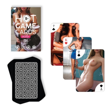  ИГРАЛЬНЫЕ КАРТЫ HOT GAME CARDS РОЛИ, 36 карт, 18+, артикул 7354588 - Секс шоп в Челябинске, интернет магазин интимных товаров | Мулен Руж