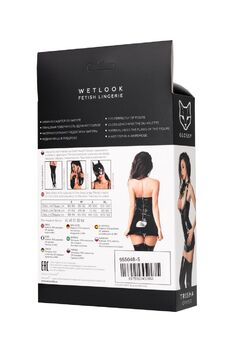 Платье Glossy Trisha из материала Wetlook, 955048-L - Секс шоп в Челябинске, интернет магазин интимных товаров | Мулен Руж