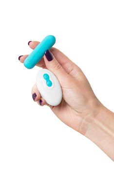 Вибропуля A-Toys by TOYFA TNIM, силикон, голубой, 6,5 см 761063 - Секс шоп в Челябинске, интернет магазин интимных товаров | Мулен Руж