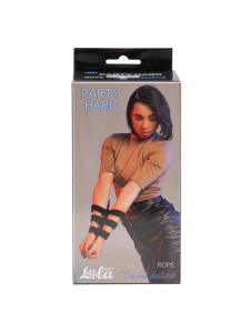 Веревка Party Hard Do Not Disturb Black 5м 1157-01lola - Секс шоп в Челябинске, интернет магазин интимных товаров | Мулен Руж