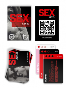 Настольная игра для двоих «SEX LEVEL», 35 карт, 18+10846245 - Секс шоп в Челябинске, интернет магазин интимных товаров | Мулен Руж