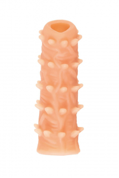 Насадка реалистичная KOKOS NUDE SLEEVE с дополнительной стимуляцией, TPE, телесная, 12 см NS 006-M - Секс шоп в Челябинске, интернет магазин интимных товаров | Мулен Руж