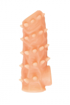 Насадка реалистичная KOKOS NUDE SLEEVE с дополнительной стимуляцией, TPE, телесная, 12 см NS 006-M - Секс шоп в Челябинске, интернет магазин интимных товаров | Мулен Руж