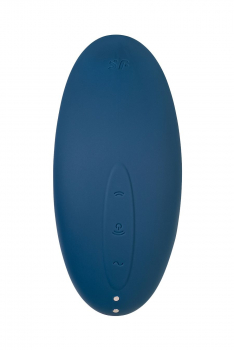 Вакуум-волновой стимулятор клитора с вибрацией Satisfyer Vulva Lover 2, силикон, синий, 11,9 см - Секс шоп в Челябинске, интернет магазин интимных товаров | Мулен Руж