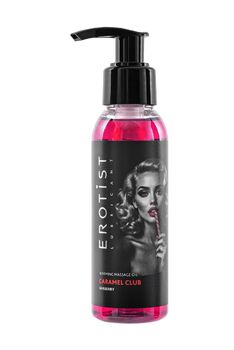 Разогревающее массажное масло Erotist Caramel Club Барбарис, 100 мл. 541456 - Секс шоп в Челябинске, интернет магазин интимных товаров | Мулен Руж