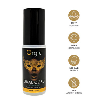 Оральный спрей Orgie Oral Ease Deepthroat, 15 мл 17960 - Секс шоп в Челябинске, интернет магазин интимных товаров | Мулен Руж