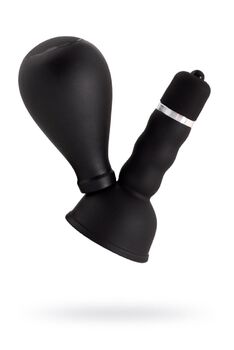 Вибромассажер для сосков Black&Red by TOYFA с грушей, ABS пластик, чёрный, 8,2 см 905002-5 - Секс шоп в Челябинске, интернет магазин интимных товаров | Мулен Руж