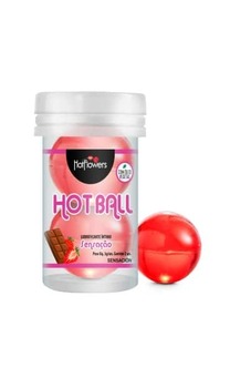 Лубрикант AROMATIC HOT BALL на масляной основе в виде двух шариков с ароматом клубники HC587 - Секс шоп в Челябинске, интернет магазин интимных товаров | Мулен Руж