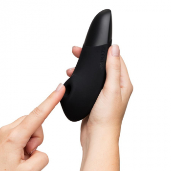 Бесконтактный клиторальный стимулятор Womanizer Enhance с вибрацией, черный - Секс шоп в Челябинске, интернет магазин интимных товаров | Мулен Руж